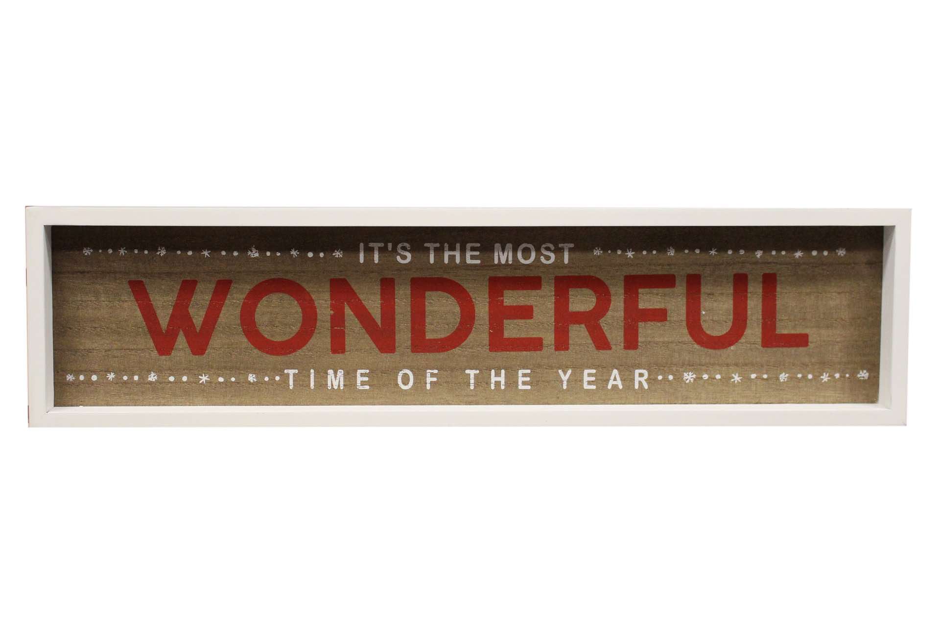 It's The Most Wonderful Time of the Year | MDF Block Sign